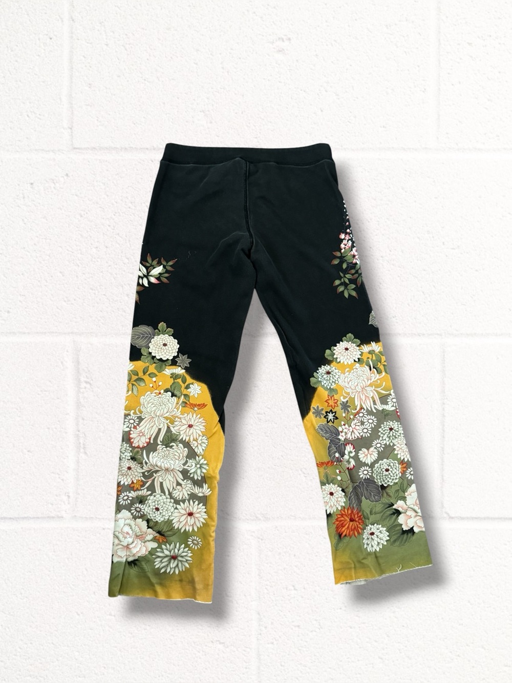Vintage Y2K Paparazzi Asian Floral Print Sweatpants Low Rise - Picture 10 of 12